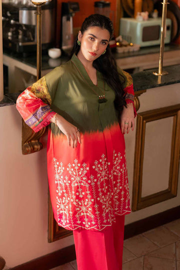 Nishat Linen 2 Piece - Digital Printed Embroidered Suit - 42501150 Online Shopping